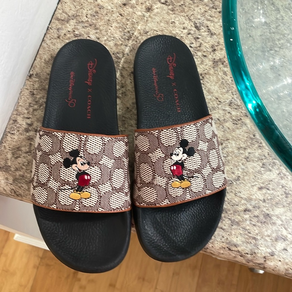 Coach slides - Disney X Coach